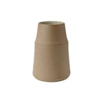 Clay Vase 18 Cm, Warm Sand