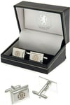 CHELSEA FC SILVER PLATED CREST MENS EXECUTIVE SHIRtT CUFFLINKS CFC COME GIFT BOX