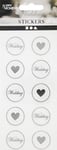 Happy Moments Stickers Sigill Mix i Silver 20 st -