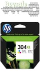 Original HP 304XL Colour Ink for Deskjet 2622 AIO