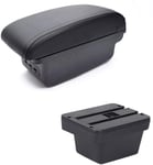 ZHAOHAOSC,For for Chery Tiggo 2 3X Armrest Car Heighten Double Layer Center Console Arm Rest Storage Box Accessories 2018D_black