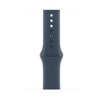 Apple 45mm Sport Band - Storm Blue, M/L, Compatible with Apple Watch Series 7(45mm), Series 8(45mm), Series9(45mm)