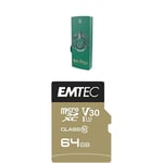 Pack Support de Stockage Rapide et Performant : Clé USB - 2.0 - Série Licence - Harry Potter Slytherin - 16 Go + Carte MicroSD - Gamme Speedin - 64 GB