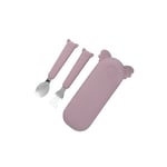 the cotton cloud Bestick med fodral Zoe Koala dusty rosa