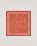 Massimo Alba Printed Cotton Voile Handkerchief Burn Red