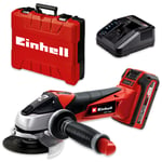 Einhell Cordless Angle Grinder 115mm With Battery Charger & Case TE-AG 18/115 Li