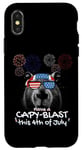 Coque pour iPhone X/XS Capybara Proud Patriots - Have a Capy-Blast this 4th of July