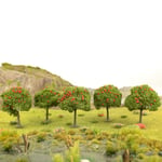 War World Scenics Apple Tree With Red Fruits 55mm Mid Green (Choose Quantity) - OO Gauge Scale Scenery Terrain Landscape Model Railways Layout Forest Wargame