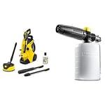 Bundle of Kärcher K 4 Power Control Home high pressure washer: Intelligent app support - the right solution for heavier soiling - incl. home kit + Kärcher FJ6 Foam Nozzle - Pressure Washer Accessory