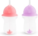 Munchkin Click Lock Tip & Sip Straw Cup Set, Baby Toddler Sippy Cups with Straw,