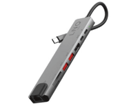 LINQ 8 i 1 PRO USB-C Multiport Hub - Aluminiumgrå