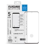 FUJIGLASS Curved-to-fit Samsung Galaxy S21 Ultra Tempered Glass Screen Protector in Clear/Black