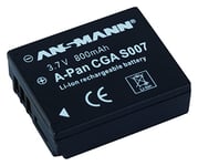 ANSMANN Li-Ion 3.7V Camera Battery Replacement For CGA-S005/ DB-65 [Pack of 1] Compatible with Panasonic & Ricoh Cameras Incl Panasonic Lumix DMC-FX 150, Ricoh GR III 5 Year Warranty
