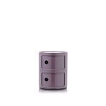 Kartell - Componibili 4966, Violet, 2 Compartments - Laatikostot - Anna Castelli Ferrieri