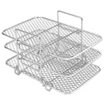 Stainless Steel Air Fryer Rack for Ninja Multi-Layer Double Basket Accessories