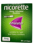 Nicorette 15mg Inhalator Nicotine 20 Cartridges - Stop Smoking Aid - UK