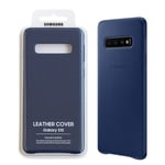 Official Samsung Galaxy S10 Leather Cover Case Navy EF-VG973LNEGWW