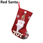 Christmas Candy Bag Xmas Gift Box Present Pocket Red Santa