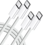 2-pack 3FT USB C till USB C-kabel - certifierad snabbladdningssladd för iPhone 15 Pro Max, Samsung S23, iPad Pro, MacBook Air Y