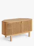 John Lewis Small Slatted TV Stand for TVs up to 60", Oak