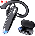 Bluetooth  Single  Wireless  Headset  Handsfree  Earpiece  for  Phone ,  V5 . 2
