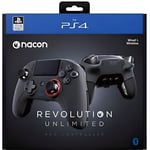 Nacon Revolution Unlimited Manette de Jeu PC,Playstation 4 Noir - Accessoires de Jeux vidéo (Manette de Jeu, PC,Playstation 4,