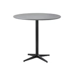 Cane-Line - Cafebordsunderrede - Drop - Lava Grey/bordsskiva dia. 80 cm -  Drop, Go - Light Grey - Småbord & Sidobord utomhus - Grå