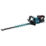 Makita UH004GD201 40V Max Li-ion XGT Brushless 60cm Hedge Trimmer Complete With 2 x 2.5 Ah Batteries And Charger