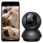Tapo Caméra Surveillance WiFi intérieure 2K(3MP) C211, Détection de Personne, Audio Bidirectionnel, Compatible avec Alexa et Google Assistant, pour Bébé/Animaux, Noir