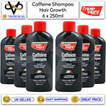 6 x Triple Eight Caffeine Shampoo 250ml Keratin Protein Hair Growth Men/Women