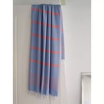 Extra stor Hamamhandduk XXL EGE 160x220 (Blue/Coral Red)