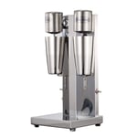 Double Heads Milkshake Mixer Maker Machine Commercial Milkshake and Drink Mixer 2 Speed Fully Automatic with Stainless Steel Milkshake Mixing Cup for Cafes/Shakes/Bars,220V