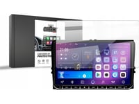 Grizzglass Cardisplay Skyddande Keramisk Film För Android 2Din 9" Bilradio Volkswagen Skoda Seat