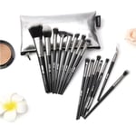 Makeup Brushes Set Eye Shadow Powder Foundation Blending Blush E I Grey