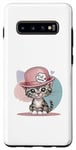 Coque pour Galaxy S10+ Cat Mom Happy Mother's Day For Cat Lovers Family Matching