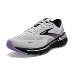 Brooks Femme Adrenaline GTS 23 Sneaker, Multicolor Grey Black Purple 2e0, 36 EU