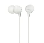 Sony EX15LP In-ear Wired Stereo Headphones - White Comfort fit Ear Buds (UK) NEW