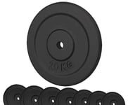 G5 HT SPORT Cast Iron Discs Diameter 25 mm Hole for Gym and Home Gym from 0.5 to 20 kg for Dumbbells and Barbells (1 x 20 kg) …