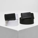 Urban Classics Tygbälte till barn - 2-pack (black+white)