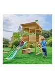 TP Tree Tops Wooden Playhouse with Slide, One Colour