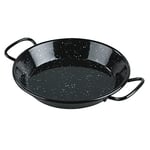 LACOR - 60188 - Poêle à paella en fer Smalt, Mini poêle à paella Idéal pour présenter, servir et cuisiner, couvercle en acier émaillé, Ø28 cm