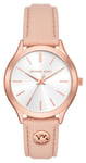 Michael Kors MK7467 Women's Slim Runway (38mm) Silver Dial Watch