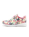 Skechers Women's BOBS Squad Starry Love Sneaker, White and Multi Engineered Knit, 6 UK
