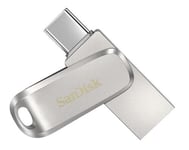 SanDisk 1To Ultra Dual Drive Luxe USB Type-C jusqu'à 400MB/s avec connecteurs USB Type-C et USB Type-A