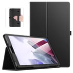MoKo Case Compatible with Samsung Galaxy Tab A7 Lite 8.7 Inch (SM-T225/T220/T227), Slim Lightweight PU Tablet Shell Cover Stand Case Fit Samsung Galaxy Tab A7 Lite 8.7 2021 Tablet - Black