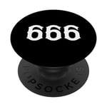 666 Numérologie Numéro personnel spirituel 666 Nombre d'ange PopSockets PopGrip Interchangeable