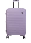 IT Luggage Hard Light Weight Expandable 8 Wheel Cabin Suitcase-Lilac