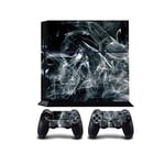 Curling Smoke Print PS4 PlayStation 4 Vinyl Wrap/Skin/Cover for Sony PlayStation 4 Console and PS4 Controllers