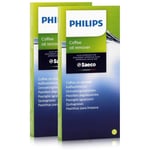 Lot de 2 boîtes de 6 pastilles dégraissantes (1,6 g) pour Cafetière, Expresso Philips CA6704/102