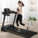 XXLHH Folding Electric Motorised,Treadmill Walking Running Machine Fitness Exercise Cardio Jogging W/Hand Grip Pulse Sensor